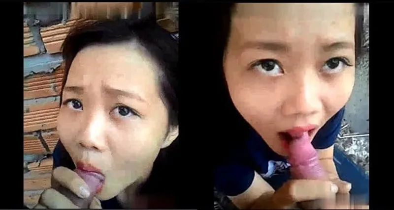 Con ghệ bú củ khoải ở vườn sau nhà